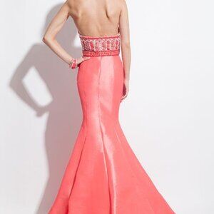 RACHEL ALLAN 7103 CORAL size 0